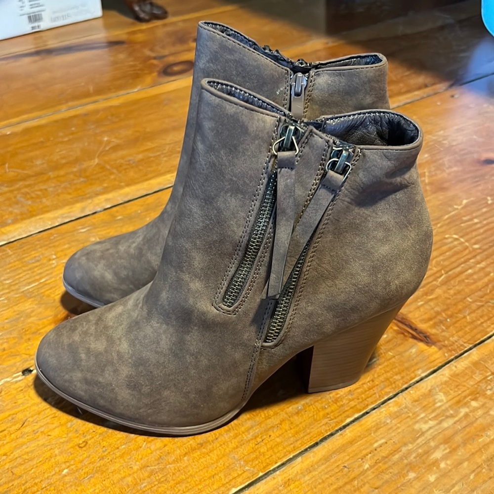 Faux Leather Booties! Never Worn